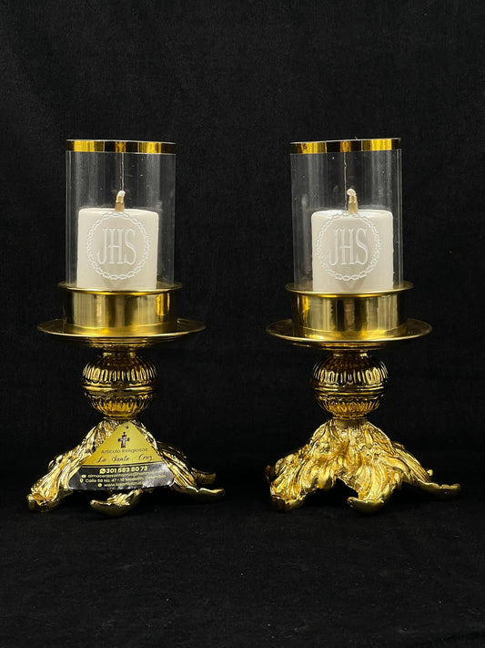 Candelabros para mesa de altar base araña