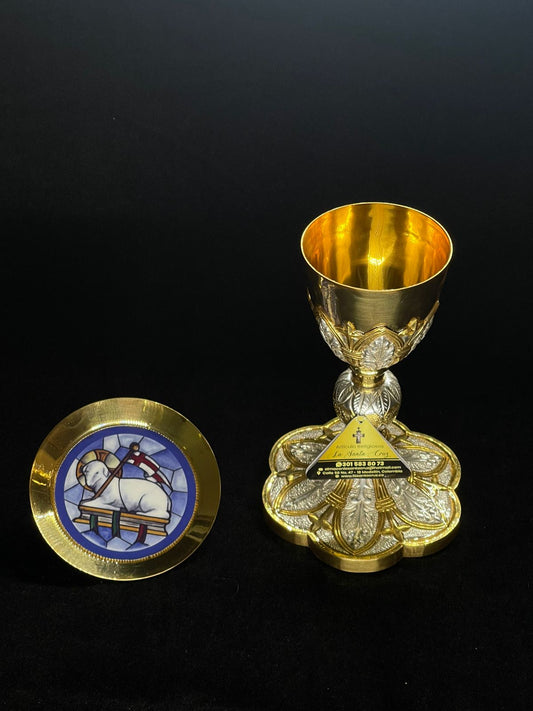 Cáliz base Arcos  en metal de Latón