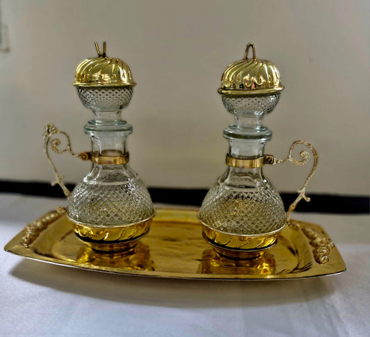 Vinajeras en metal de Bronce y Latón