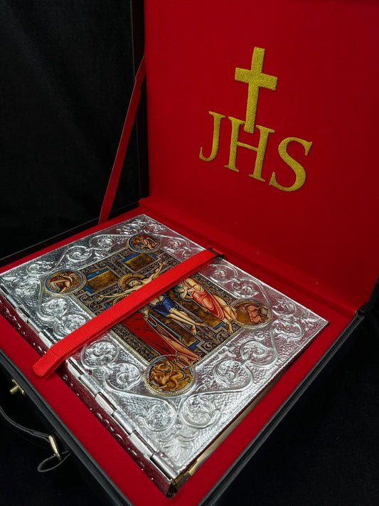 Pastas o Cubiertas para  Evangeliario en metal de Laton