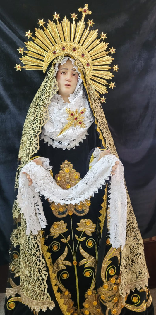 Imagen de la virgen Dolorosa tamaño natural