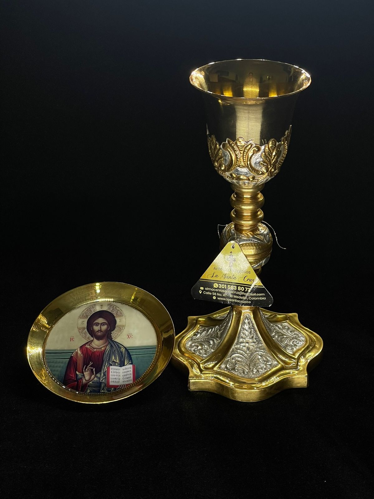 Cáliz en metal de Latón