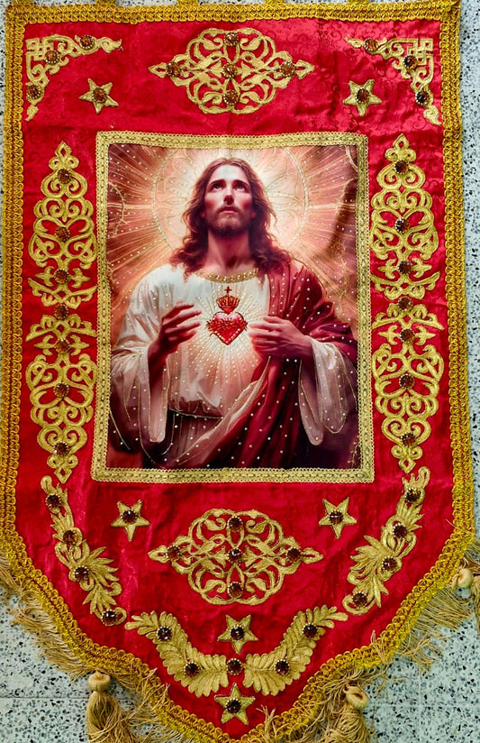 Guión (estandarte) elaborado a mano